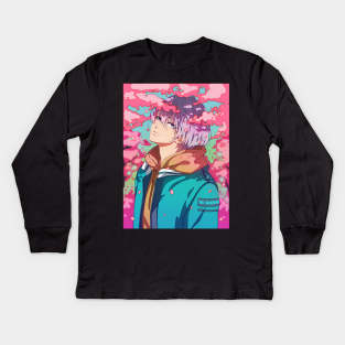 Anime boy Kids Long Sleeve T-Shirt